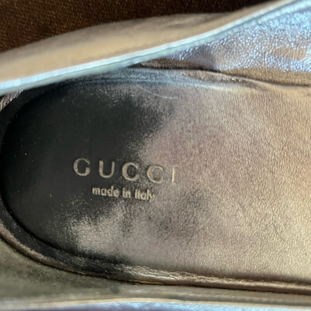 Vintage Gucci Metallic Ballet Flats - Picture 7 of 10